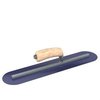 Steel City Trowels By Bon Bon 66-154 Finish Trowel, Round, Blue Steel, 18 X 4, Wood 66-154